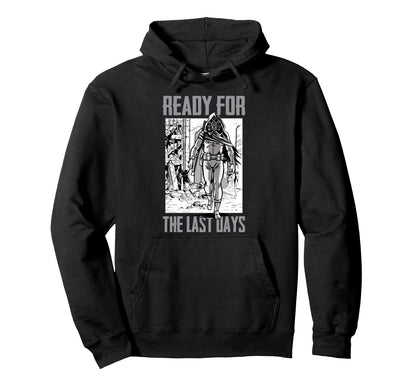 Post Apocalyptic Ready Last Days Vaporwave Hoodie - Graphic Print Men Women - T-Shirt, Sweatshirt, Hoodie