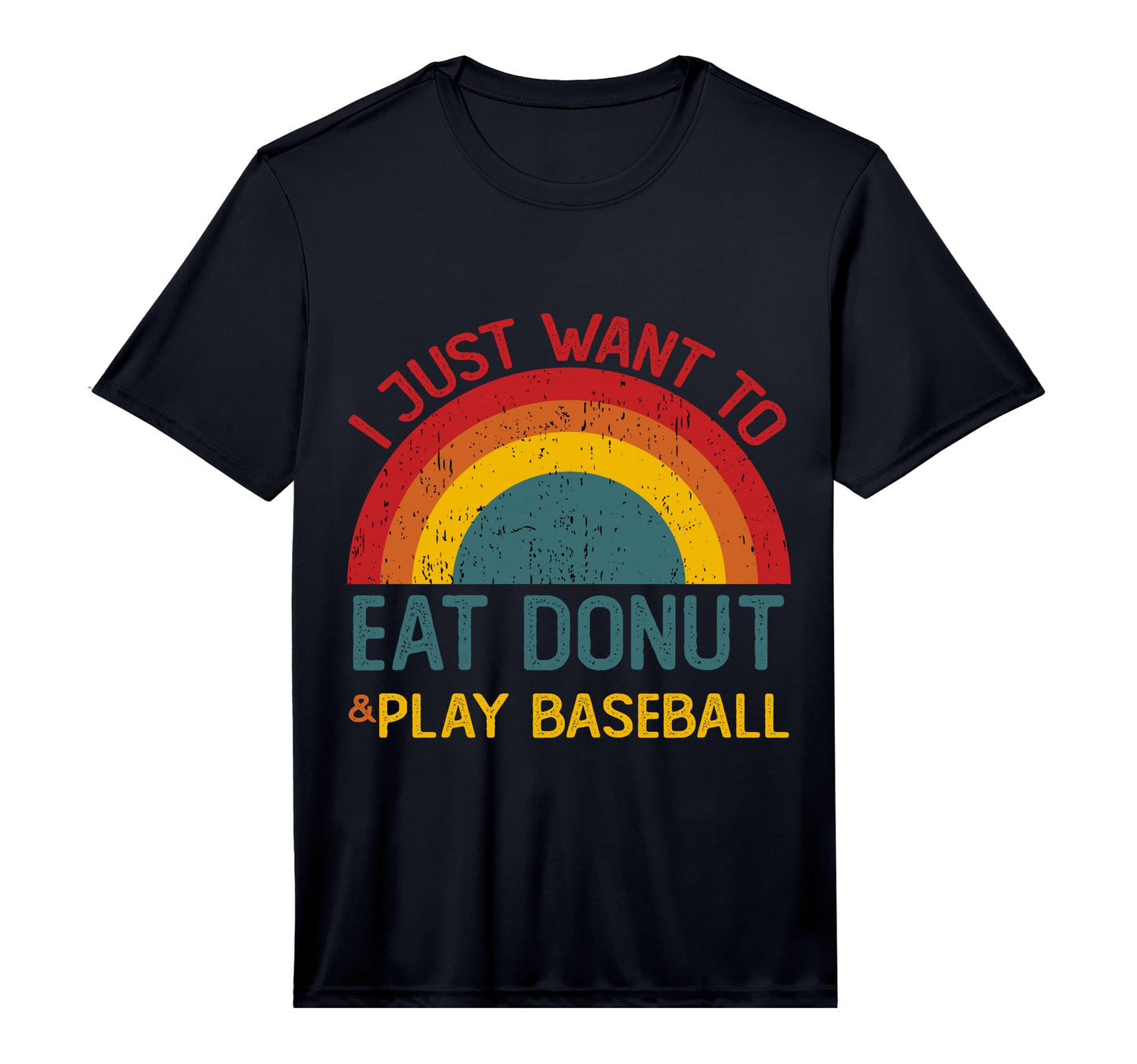 Funny I Just Want To Eat Donut And T-Shirt - Fun Novelty Design for Adults - T-Shirt, Sweatshirt, Hoodie