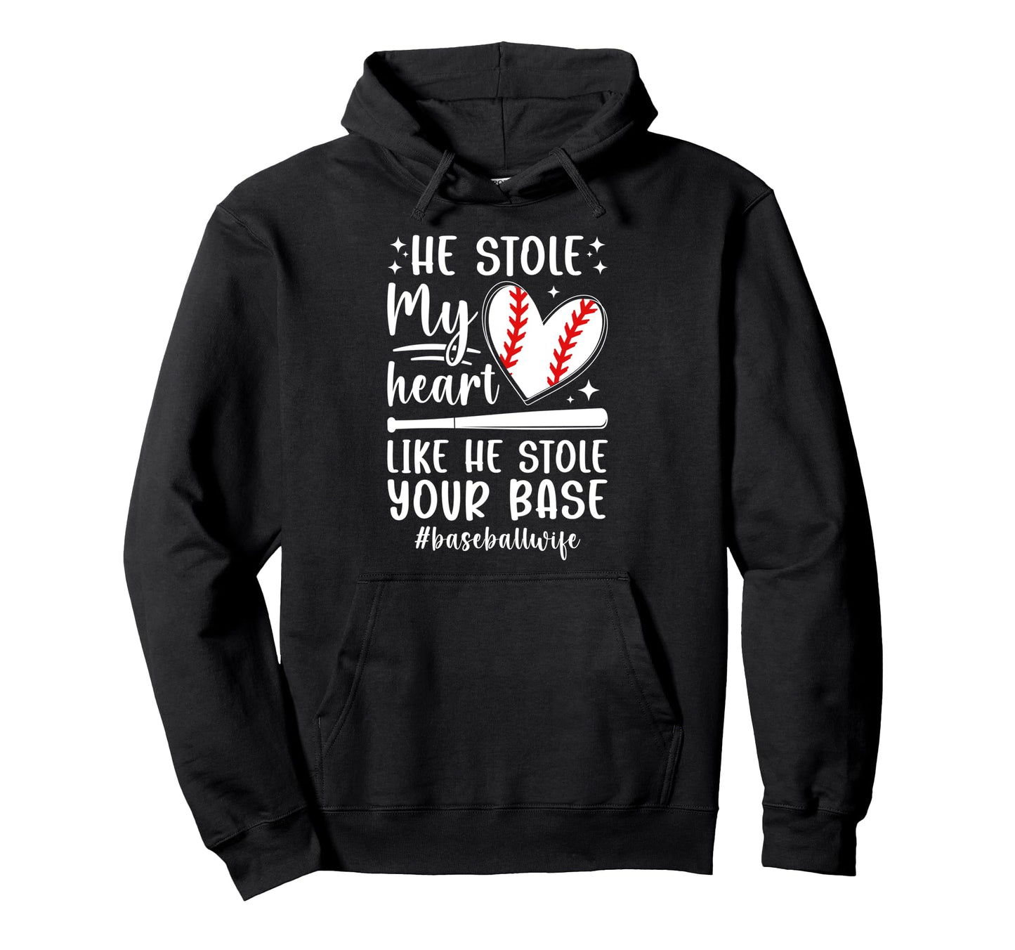 Baseball Wife Proud Wife Baseball Player Hoodie - Novelty Apparel Unisex - T-Shirt, Sweatshirt, Hoodie
