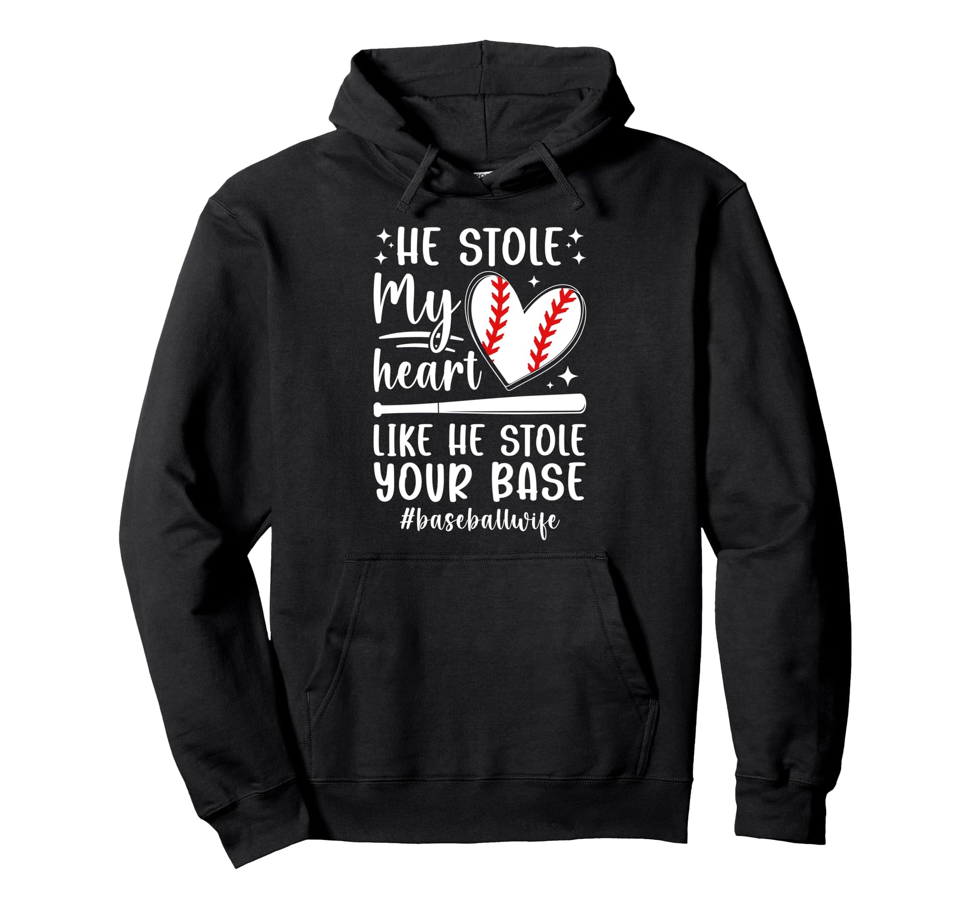 Baseball Wife Proud Wife Baseball Player Hoodie - Novelty Apparel Unisex - T-Shirt, Sweatshirt, Hoodie