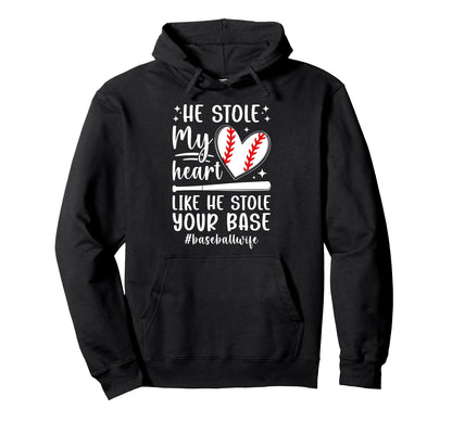 Baseball Wife Proud Wife Baseball Player Hoodie - Novelty Apparel Unisex - T-Shirt, Sweatshirt, Hoodie