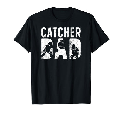 Baseball Catcher Dad Proud Baseball T-Shirt - Unique Graphic for Adults - T-Shirt, Sweatshirt, Hoodie