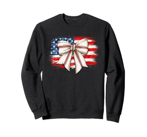 Coquette Baseball 4Th July Sweatshirt - Casual Everyday Wear for Adults - T-Shirt, Sweatshirt, Hoodie
