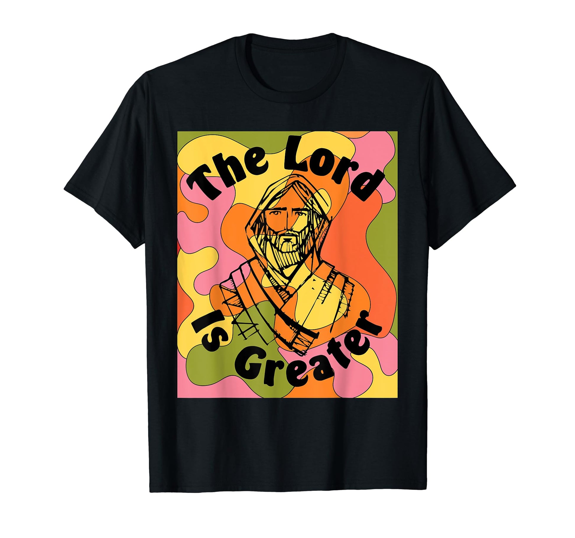Lord Is Greater Boho Positive T-Shirt - Fun Novelty Design for Adults - T-Shirt, Sweatshirt, Hoodie