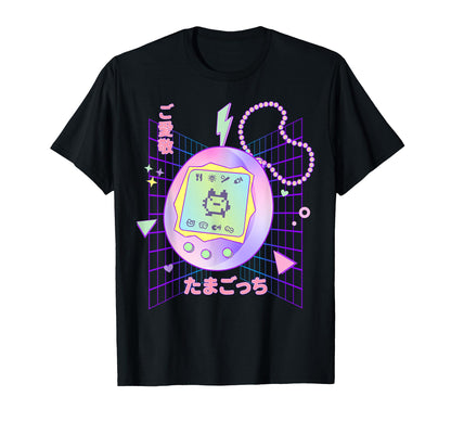 90S Pastel Japanese Virtual Pet T-Shirt - Fun Novelty Design for Adults - T-Shirt, Sweatshirt, Hoodie