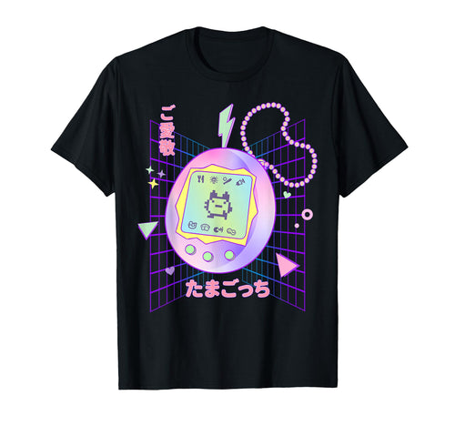 90S Pastel Japanese Virtual Pet T-Shirt - Fun Novelty Design for Adults - T-Shirt, Sweatshirt, Hoodie