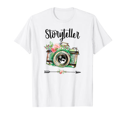 Storyteller Photographer Camera T-Shirt - Custom Art Print Men Women - T-Shirt, Sweatshirt, Hoodie
