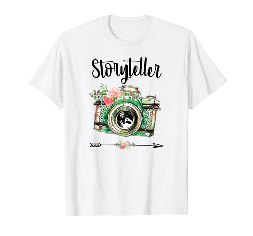 Storyteller Photographer Camera T-Shirt - Custom Art Print Men Women - T-Shirt, Sweatshirt, Hoodie