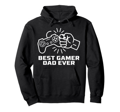Best Gamer Dad Ever Video Game Gamer Hoodie - Custom Art Print for Adults - T-Shirt, Sweatshirt, Hoodie