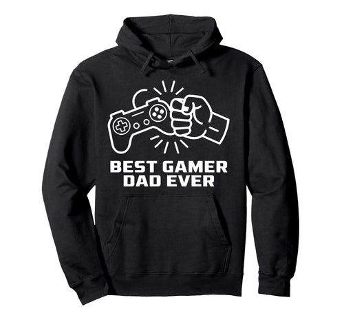 Best Gamer Dad Ever Video Game Gamer Hoodie - Custom Art Print for Adults - T-Shirt, Sweatshirt, Hoodie