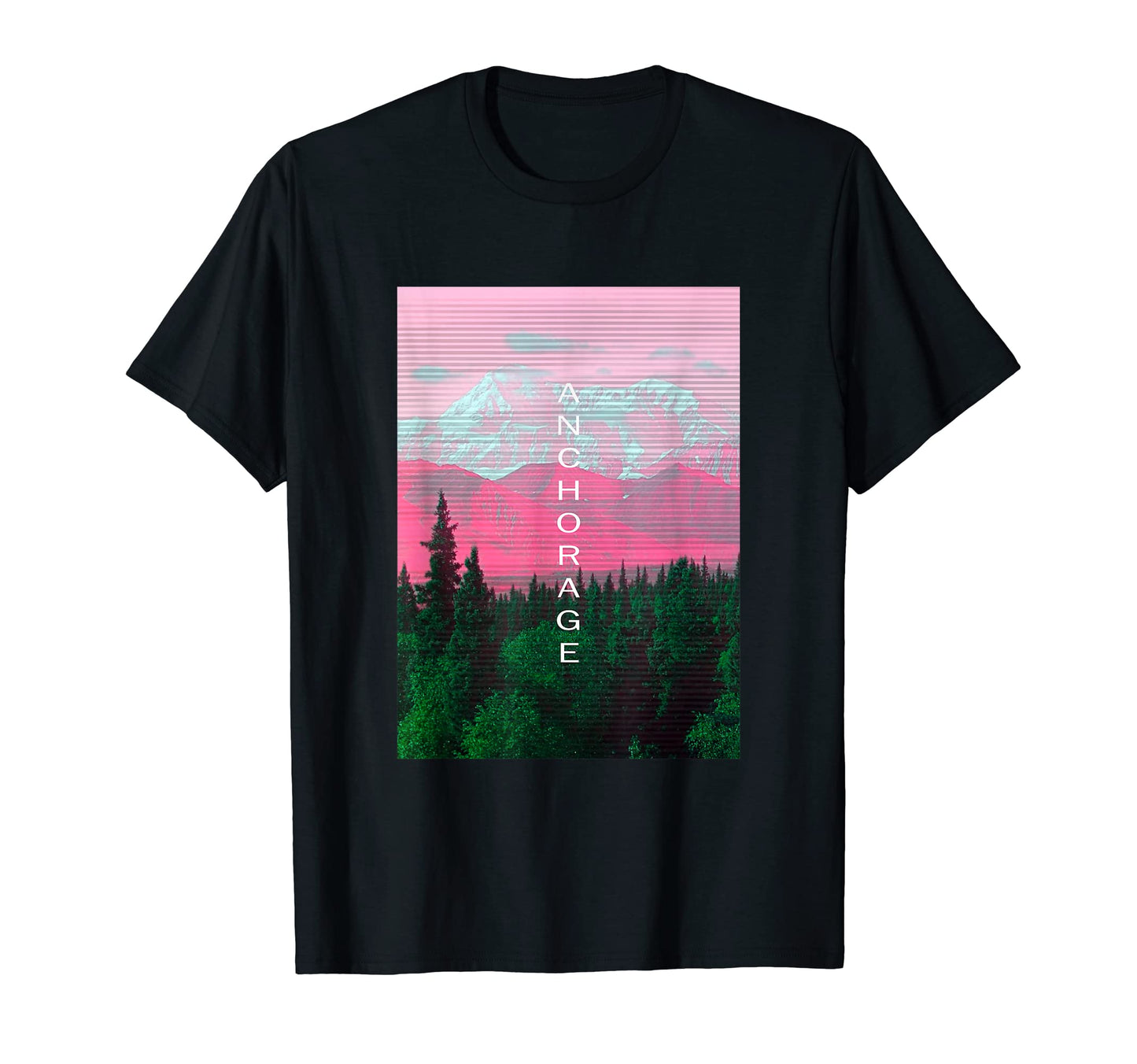 Alaska Vaporwave Aesthetic Souvenir Ak T-Shirt - Streetwear Style Unisex - T-Shirt, Sweatshirt, Hoodie