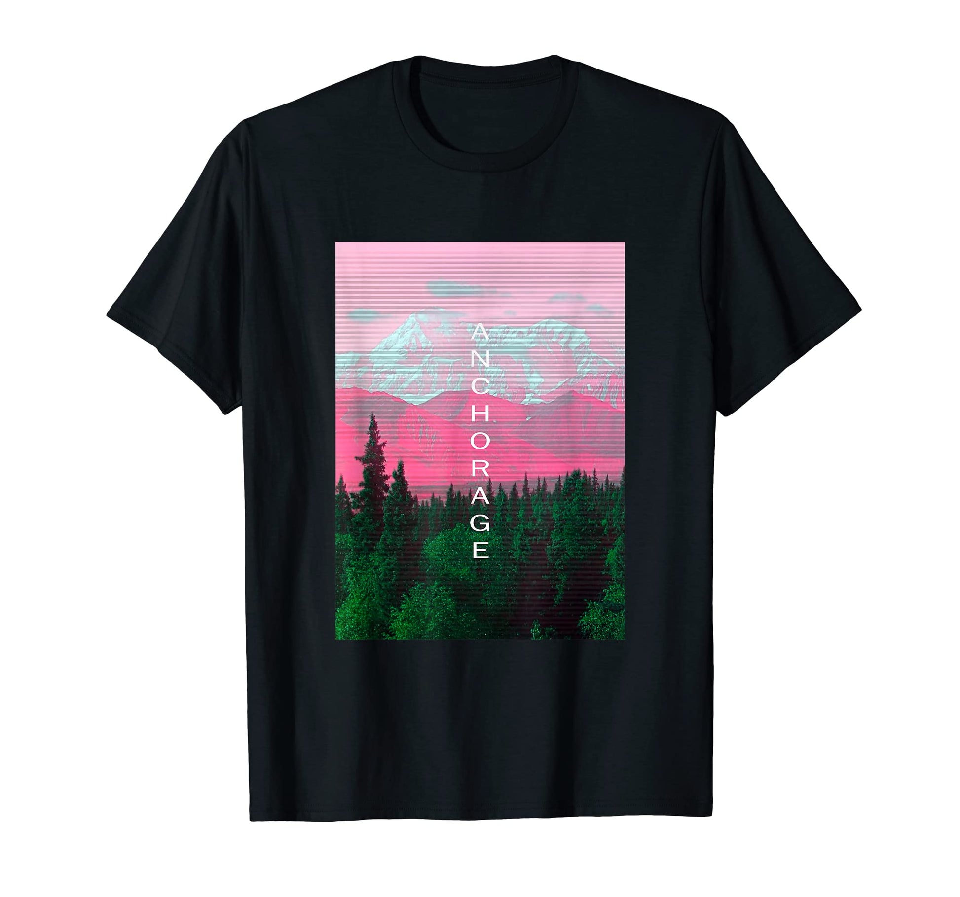 Alaska Vaporwave Aesthetic Souvenir Ak T-Shirt - Streetwear Style Unisex - T-Shirt, Sweatshirt, Hoodie