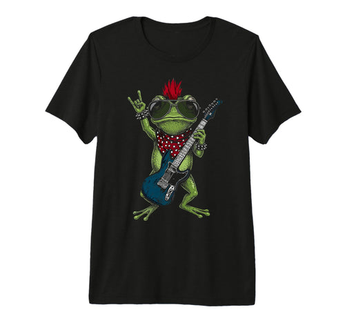 Funny Frog Playing Guitar Usa T-Shirt - Aesthetic Graphic Men Women - T-Shirt, Sweatshirt, Hoodie
