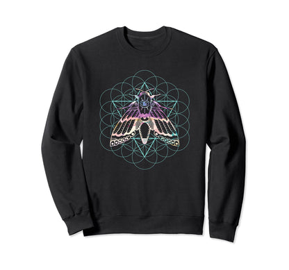 Animal Moth Insect Sacred Sweatshirt - Minimalist Print for Adults - T-Shirt, Sweatshirt, Hoodie