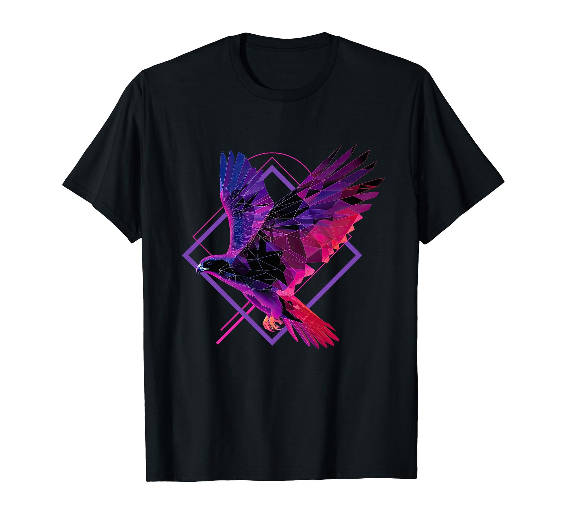 Geometric Falcon Vaporwave Aesthetic T-Shirt - Streetwear Style for Adults - T-Shirt, Sweatshirt, Hoodie