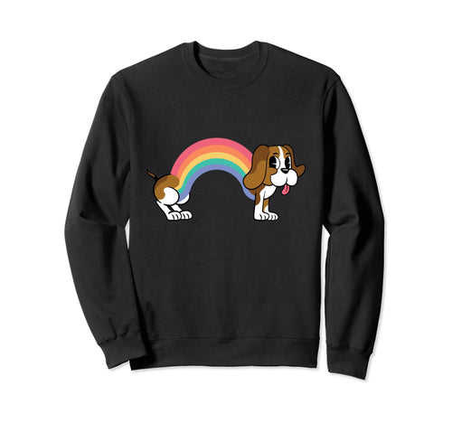 Rainbow Beagle Dog Sweatshirt - Fun Novelty Design for Adults - T-Shirt, Sweatshirt, Hoodie