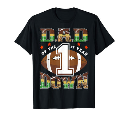 Dad 1St Birthday Football Game Day Party T-Shirt - Unique Graphic Men Women - T-Shirt, Sweatshirt, Hoodie