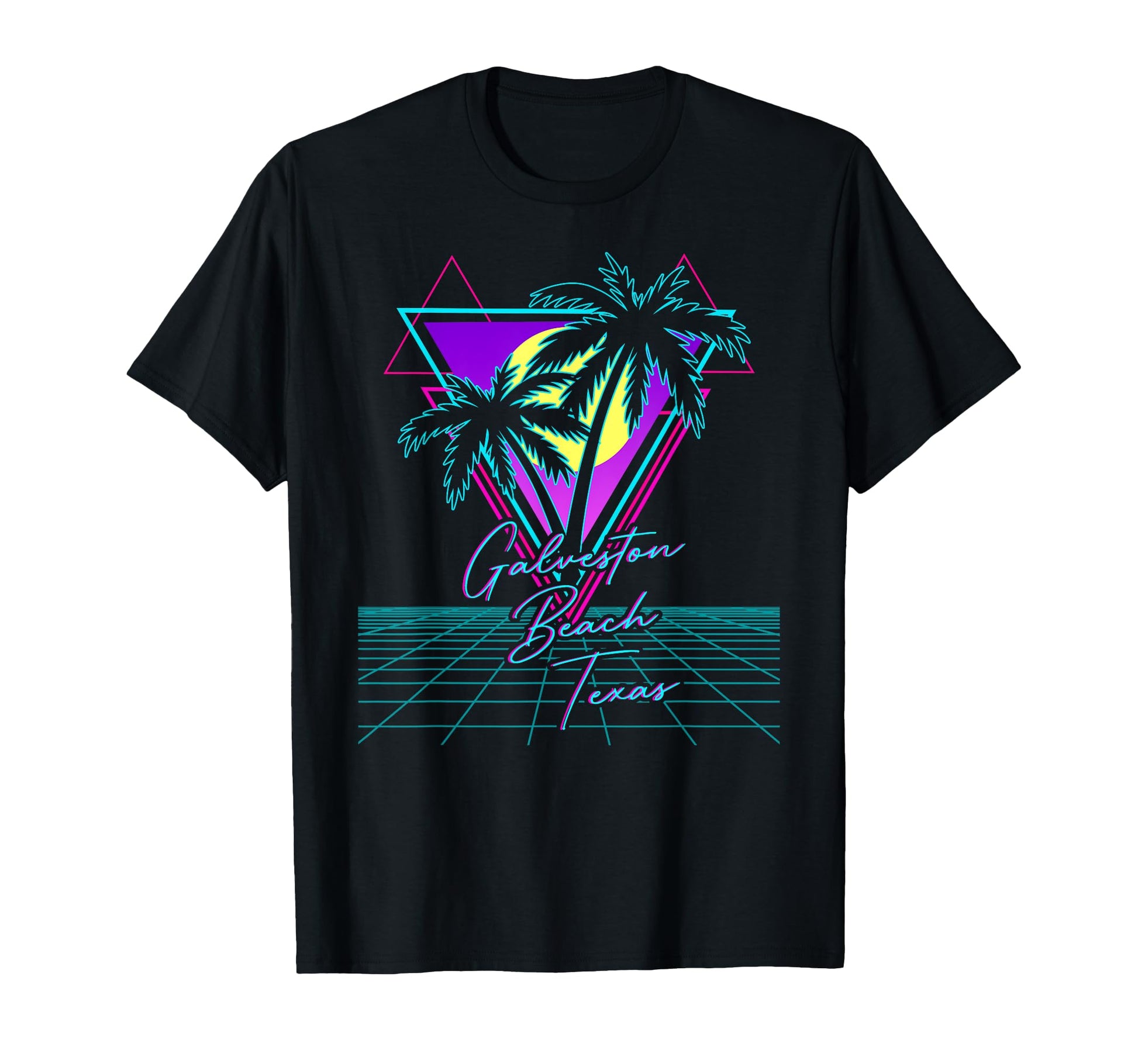 Galveston Beach Texas Trip 80S T-Shirt - Casual Everyday Wear Unisex - T-Shirt, Sweatshirt, Hoodie