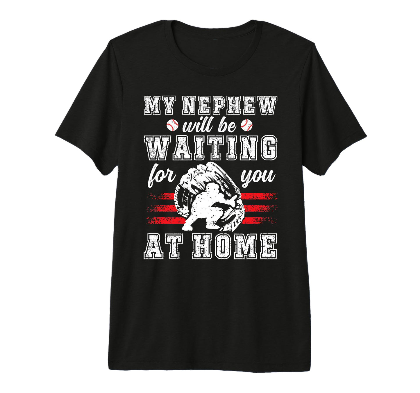 Mens Funny Baseball Catcher Uncle T-Shirt - Graphic Print for Adults - T-Shirt, Sweatshirt, Hoodie
