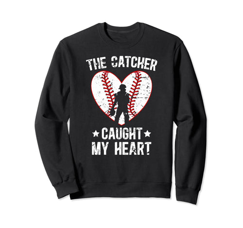 Baseball Catcher Mom Proud Sweatshirt - Novelty Apparel for Adults - T-Shirt, Sweatshirt, Hoodie