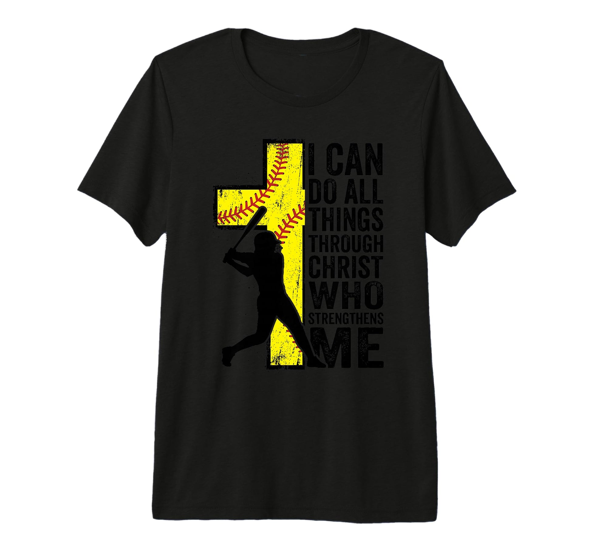 Softball Faith Christian Jesus Mom T-Shirt - Minimalist Print Unisex - T-Shirt, Sweatshirt, Hoodie
