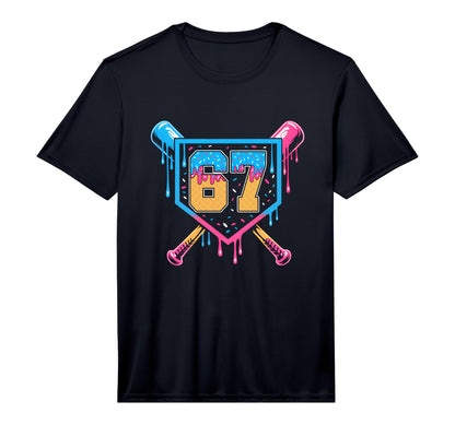 Baseball Drip Number 67 Player Or T-Shirt - Streetwear Style for Adults - T-Shirt, Sweatshirt, Hoodie