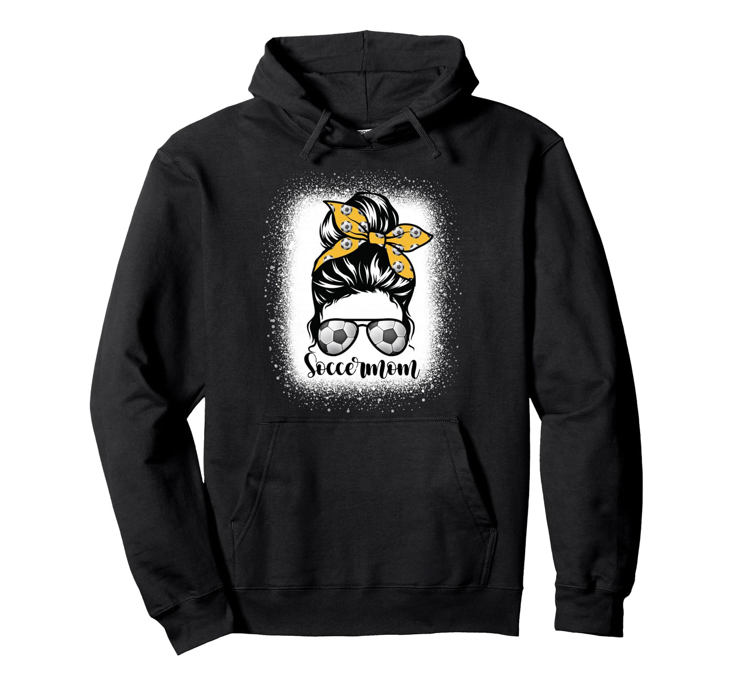 Bleached Soccer Mom Messy Bun Lovers Hoodie - Unique Graphic Men Women - T-Shirt, Sweatshirt, Hoodie