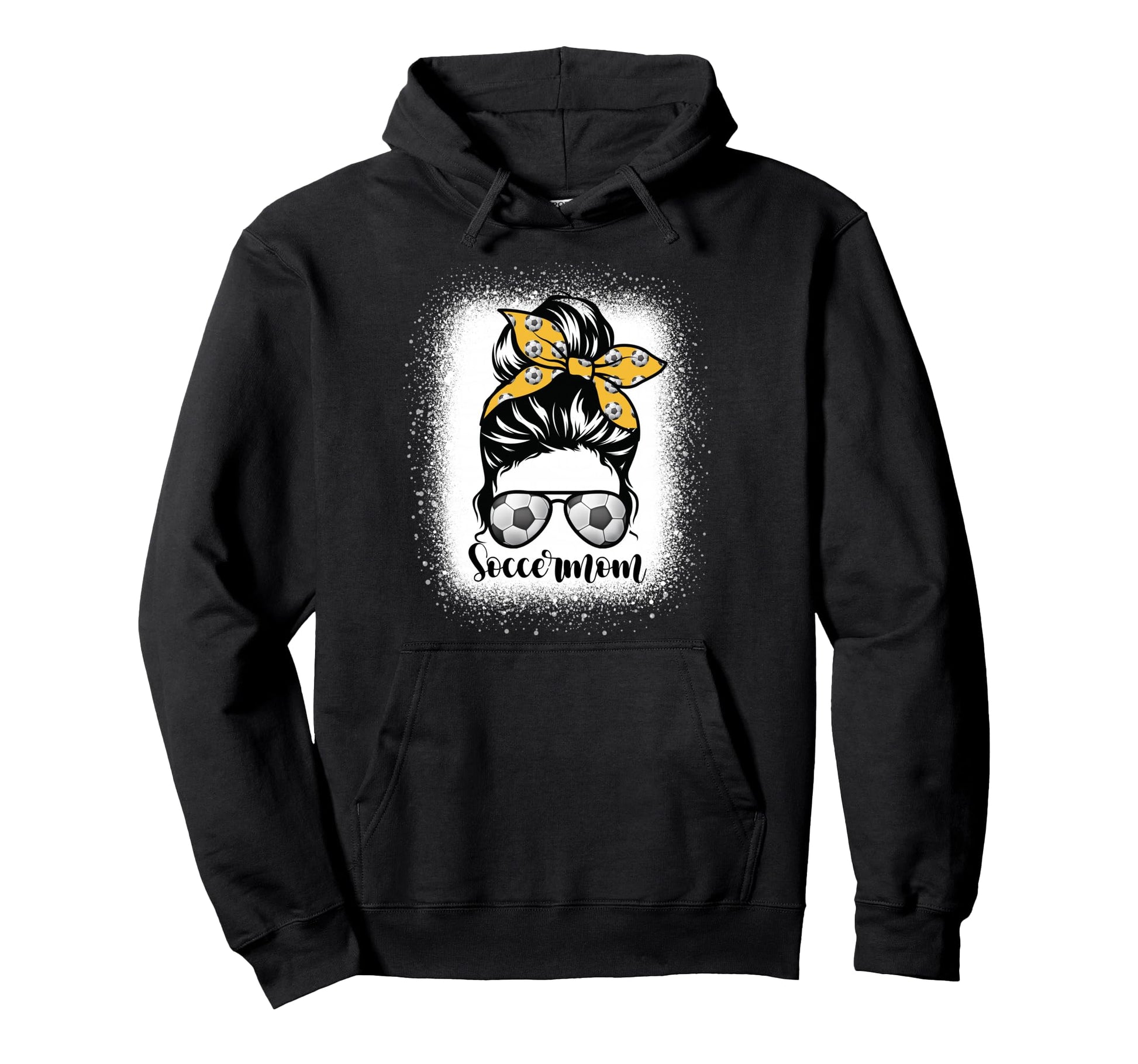 Bleached Soccer Mom Messy Bun Lovers Hoodie - Unique Graphic Men Women - T-Shirt, Sweatshirt, Hoodie