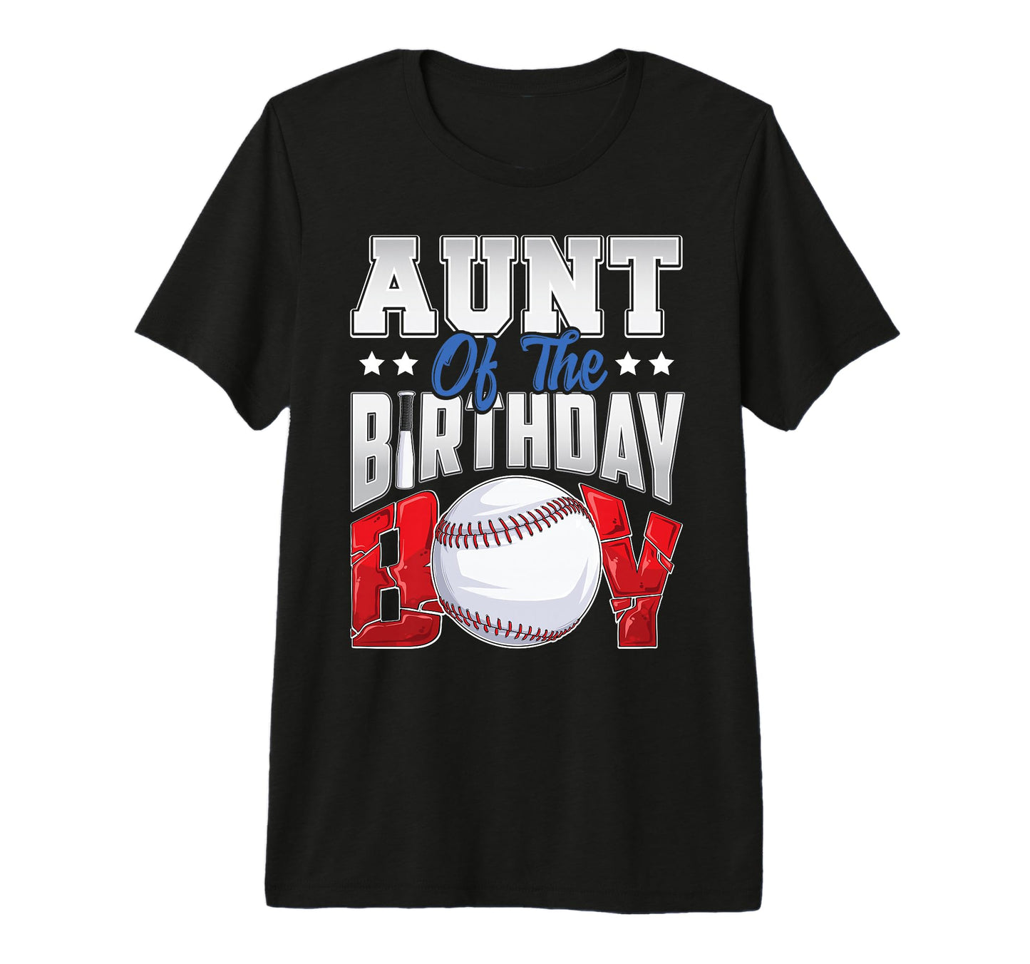 Aunt Baseball Birthday Family T-Shirt - Aesthetic Graphic for Adults - T-Shirt, Sweatshirt, Hoodie