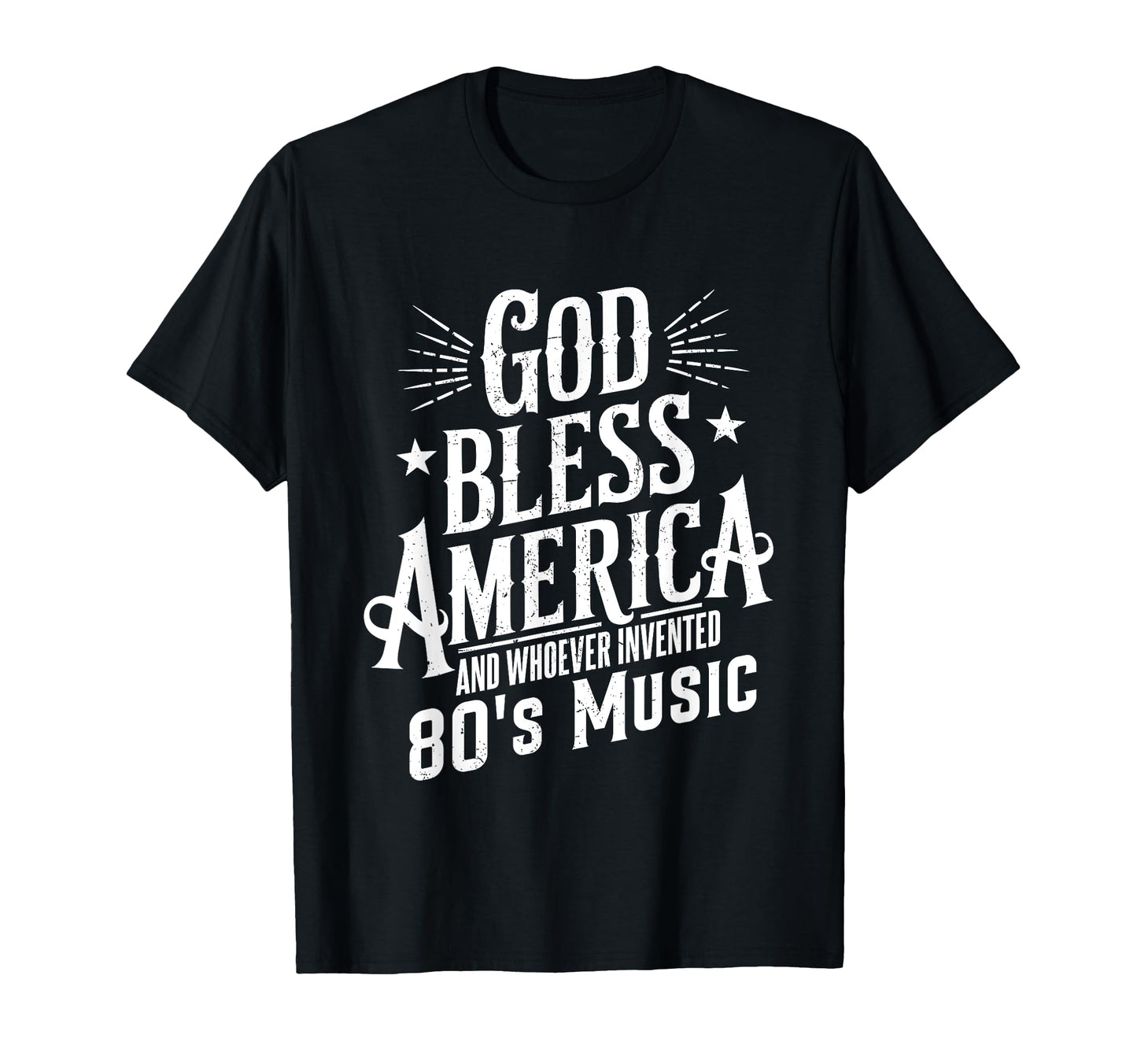 God Bless America And 80S Music T-Shirt - Aesthetic Graphic for Adults - T-Shirt, Sweatshirt, Hoodie