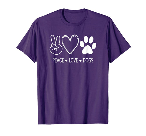 Peace Love Dogs Funny Jokes Sarcastic T-Shirt - Graphic Print Men Women - T-Shirt, Sweatshirt, Hoodie