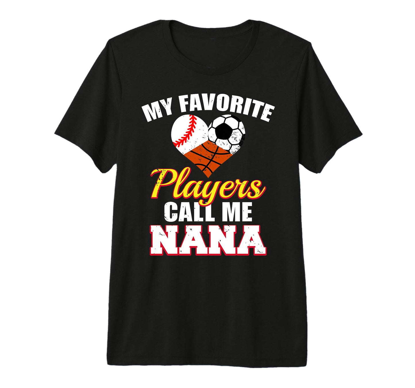 My Favorite Players Baseball Soccer T-Shirt - Fun Novelty Design Men Women - T-Shirt, Sweatshirt, Hoodie