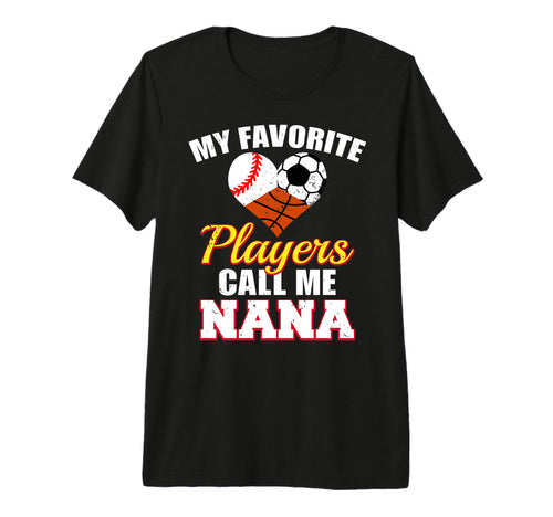 My Favorite Players Baseball Soccer T-Shirt - Fun Novelty Design Men Women - T-Shirt, Sweatshirt, Hoodie