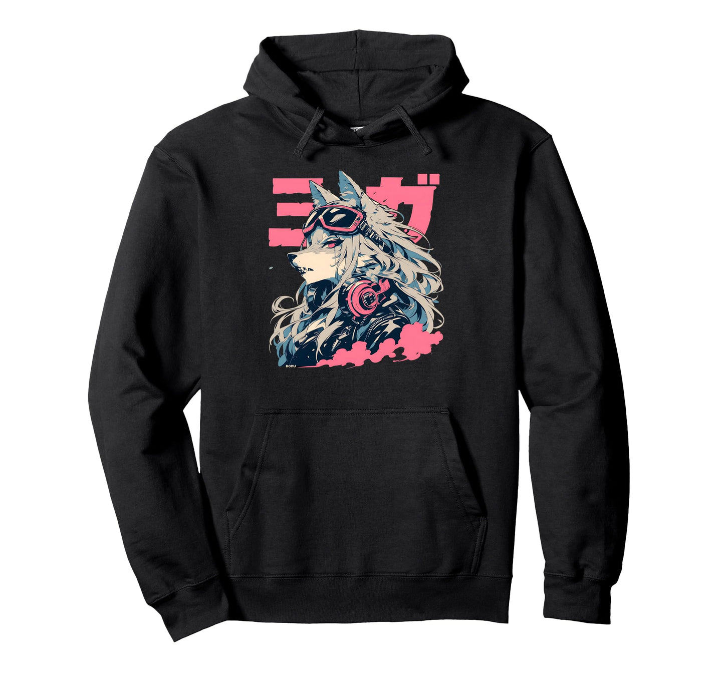 Goth Grunge Demon Anime Furry Hoodie - Casual Everyday Wear for Adults - T-Shirt, Sweatshirt, Hoodie