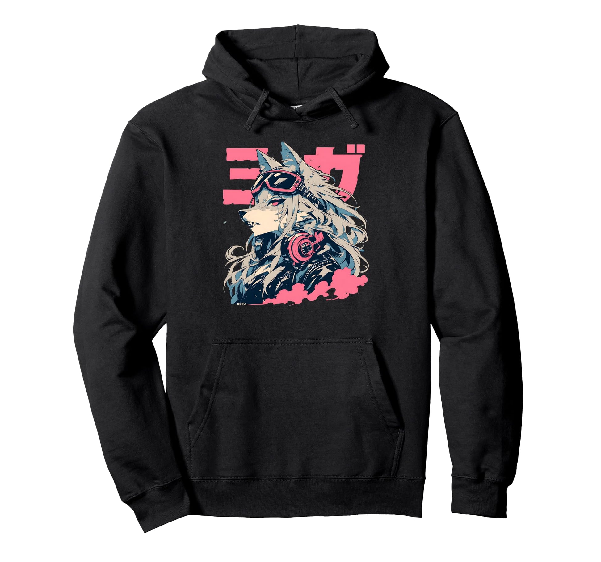 Goth Grunge Demon Anime Furry Hoodie - Casual Everyday Wear for Adults - T-Shirt, Sweatshirt, Hoodie