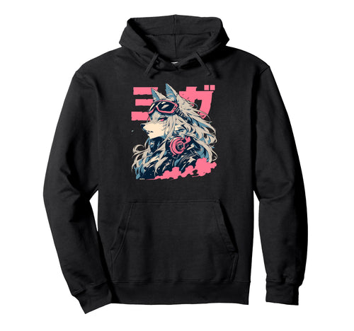 Goth Grunge Demon Anime Furry Hoodie - Casual Everyday Wear for Adults - T-Shirt, Sweatshirt, Hoodie