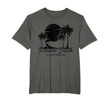Redondo Beach California Surf Sunset T-Shirt - Custom Art Print for Adults - T-Shirt, Sweatshirt, Hoodie
