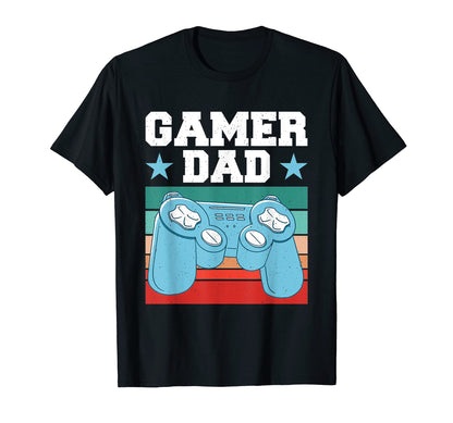 Gamer Dad Video Games Console Gaming T-Shirt - Aesthetic Graphic Unisex - T-Shirt, Sweatshirt, Hoodie