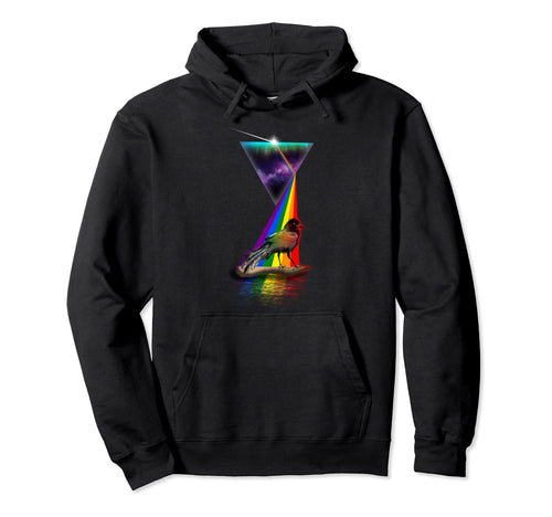 Prism Grackle Hoodie - Unique Graphic for Adults - T-Shirt, Sweatshirt, Hoodie