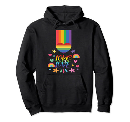 Pride Day Lgbt Rainbow Lovers Hoodie - Graphic Print for Adults - T-Shirt, Sweatshirt, Hoodie