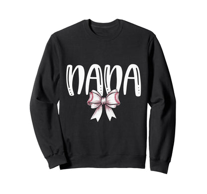 Coquette Baseball Nana Spirit Sweatshirt - Streetwear Style for Adults - T-Shirt, Sweatshirt, Hoodie