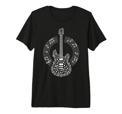 Electric Guitar Rock Band Guitarist T-Shirt - Minimalist Print Men Women - T-Shirt, Sweatshirt, Hoodie