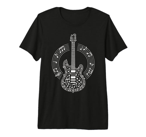 Electric Guitar Rock Band Guitarist T-Shirt - Minimalist Print Men Women - T-Shirt, Sweatshirt, Hoodie