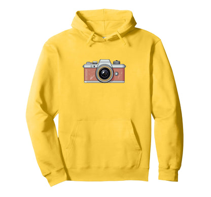 Photographer Camera Illustration Hoodie - Trendy Graphic Men Women - T-Shirt, Sweatshirt, Hoodie