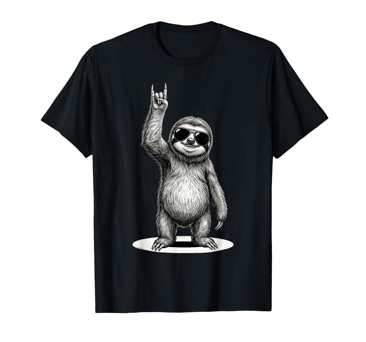 Sloth Rock Rock And Roll Funny Sloth T-Shirt - Graphic Print for Adults - T-Shirt, Sweatshirt, Hoodie