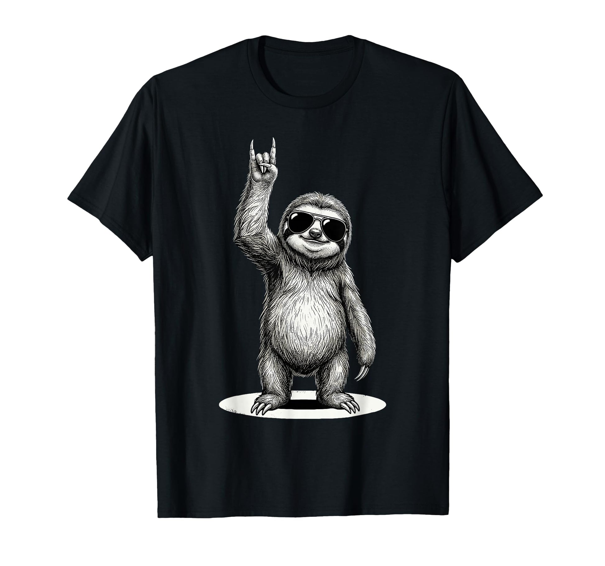 Sloth Rock Rock And Roll Funny Sloth T-Shirt - Graphic Print for Adults - T-Shirt, Sweatshirt, Hoodie