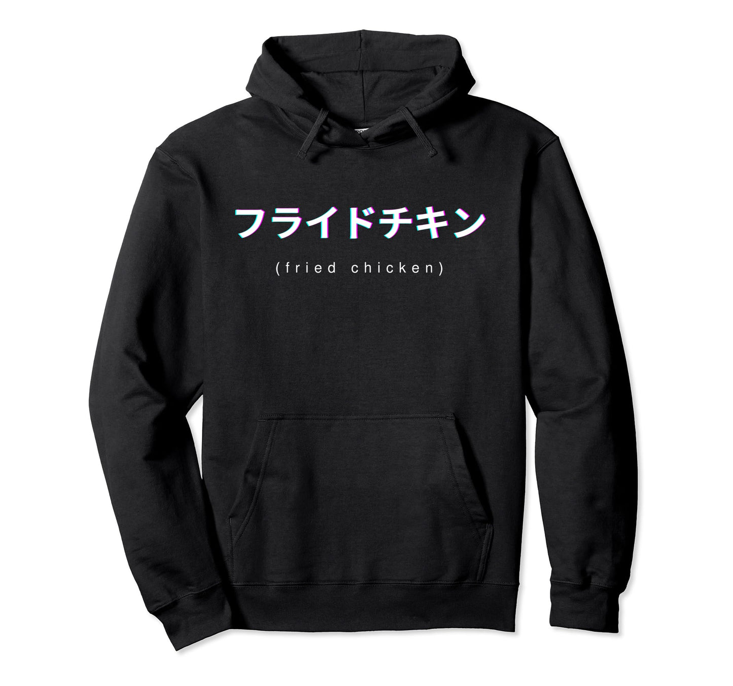 Fried Chicken Lover Japanese Text Hoodie - Streetwear Style for Adults - T-Shirt, Sweatshirt, Hoodie