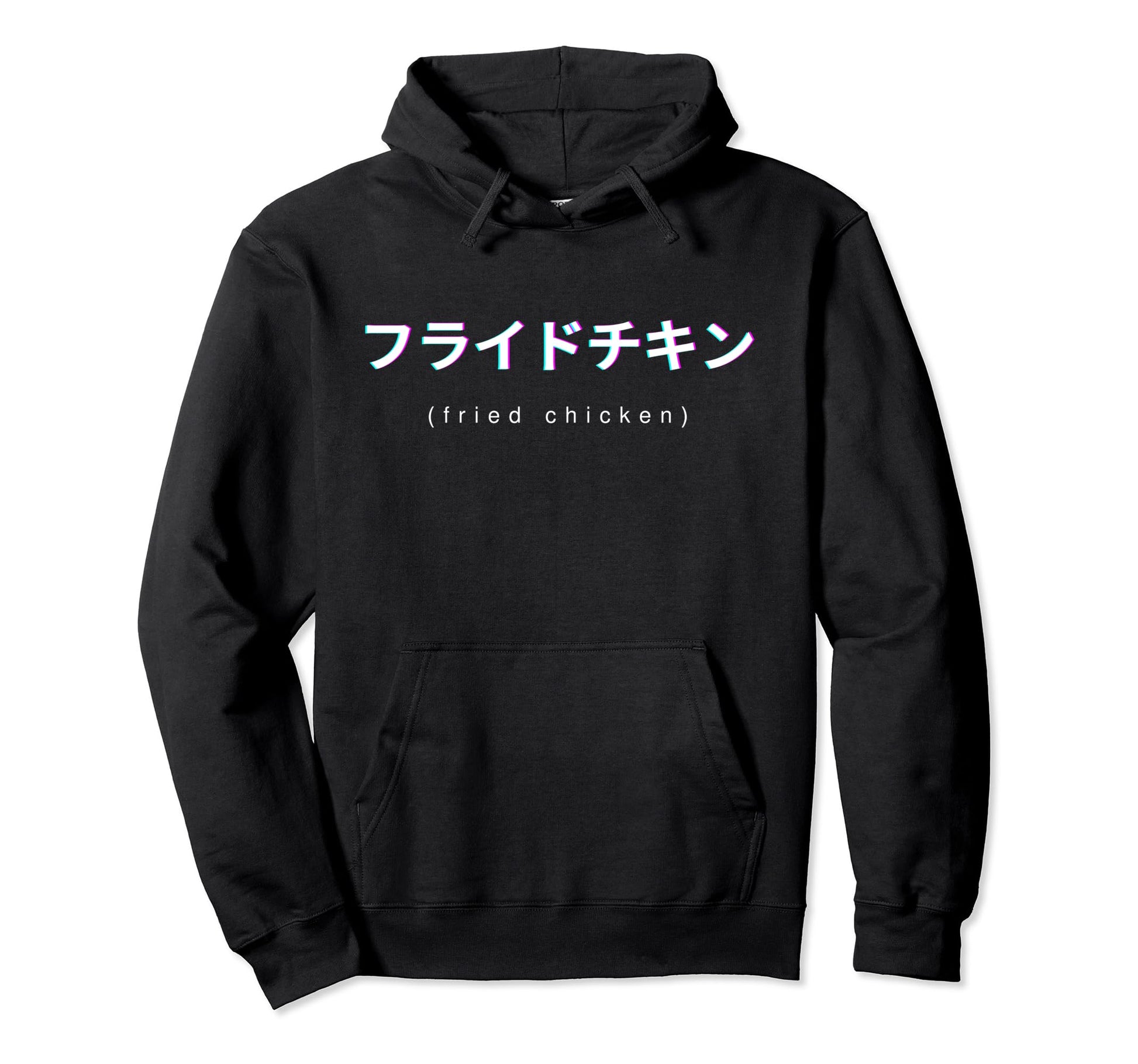 Fried Chicken Lover Japanese Text Hoodie - Streetwear Style for Adults - T-Shirt, Sweatshirt, Hoodie