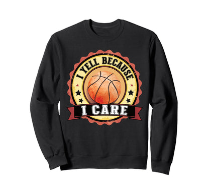 Funny Loud Crazy Basketball Mama Sweatshirt - Minimalist Print Men Women - T-Shirt, Sweatshirt, Hoodie