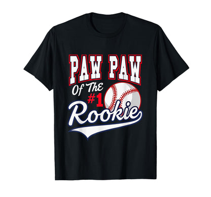Grandpa Paw Paw Number 1 Rookie Baseball T-Shirt - Graphic Print for Adults - T-Shirt, Sweatshirt, Hoodie